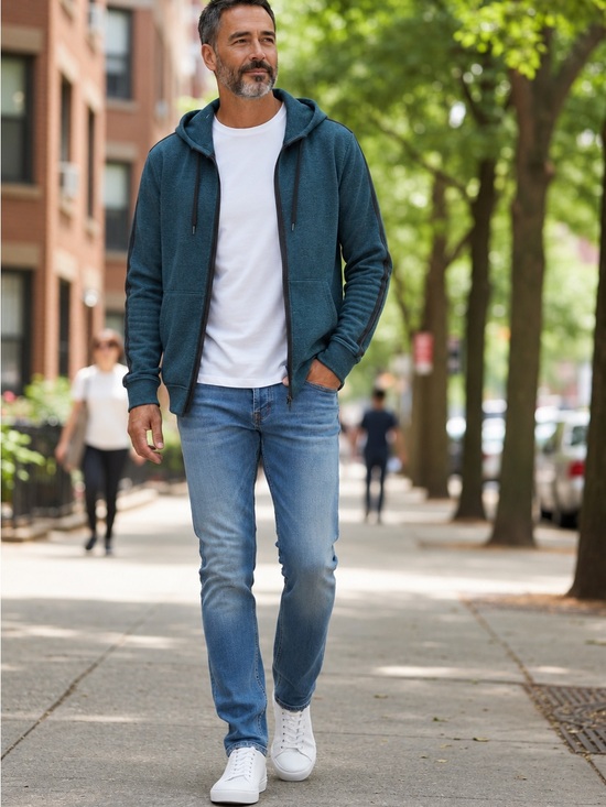 lululemon athletica Other - Lululemon Men’s Full Zip Hooded Jacket in Heather Teal Blue! Large